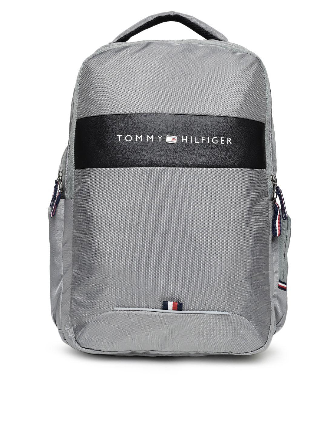 tommy hilfiger unisex grey solid backpack
