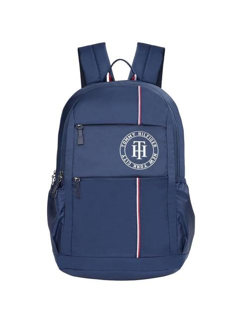 tommy hilfiger viktor navy solid backpack