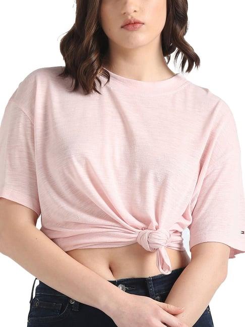 tommy hilfiger whimsy pink relaxed fit t-shirt