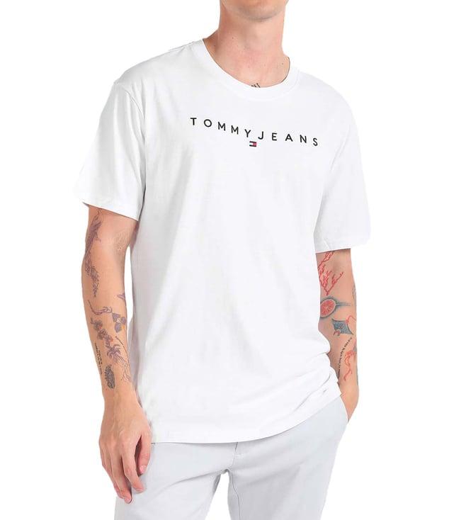 tommy hilfiger white embroidery regular fit t-shirt