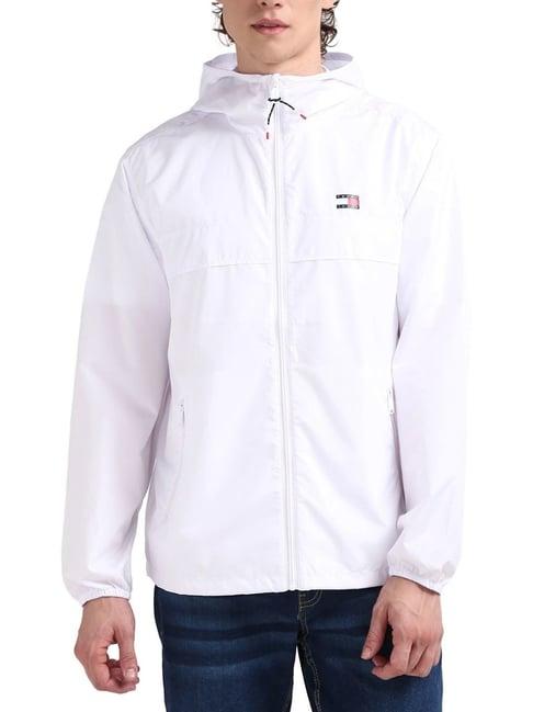 tommy hilfiger white regular fit jacket