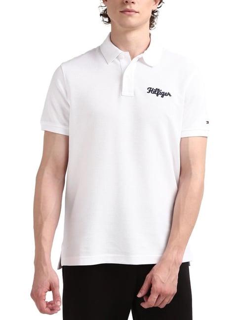 tommy hilfiger white regular fit polo t-shirt