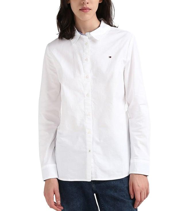 tommy hilfiger white regular fit shirt