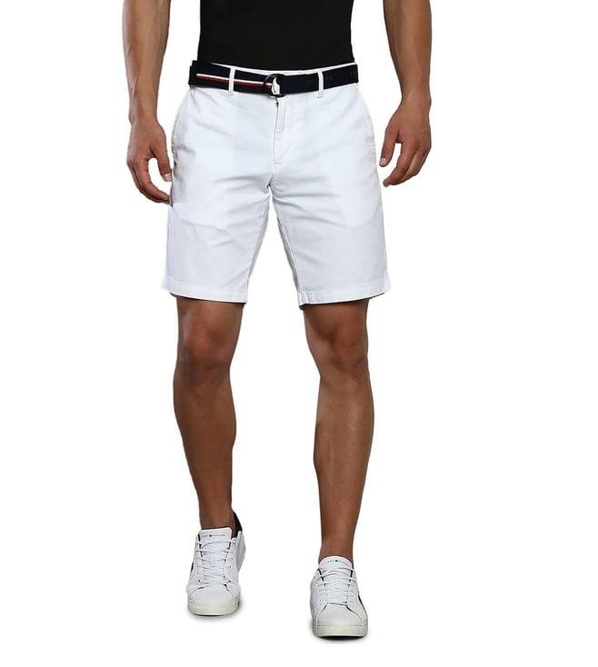 tommy hilfiger white regular fit shorts