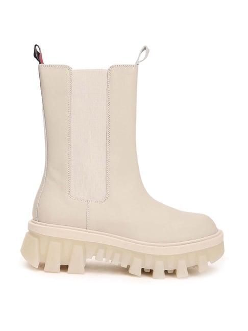 tommy hilfiger women's beige chelsea boots