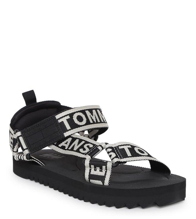 tommy hilfiger women's black back strap sandals