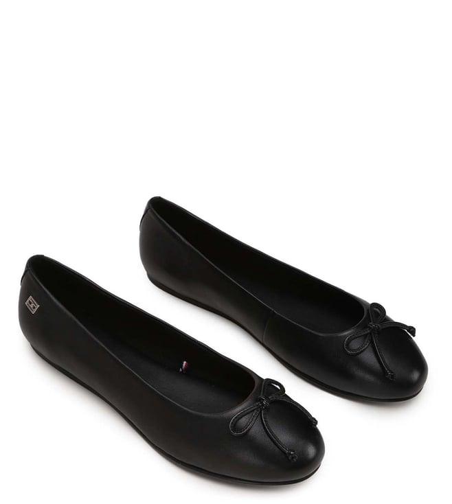 tommy hilfiger women's black ballerinas