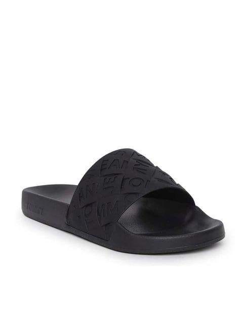 tommy hilfiger women's black slides