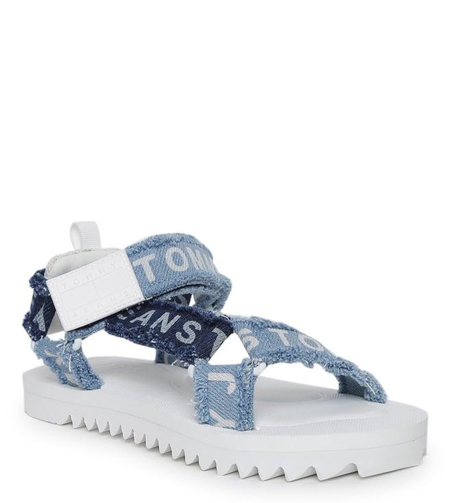 tommy hilfiger women's denim back strap sandals