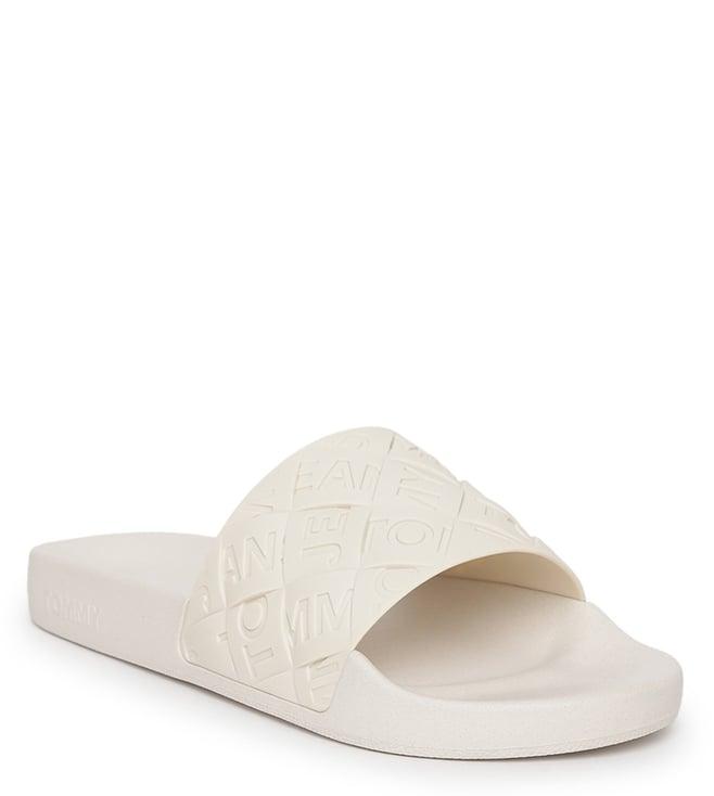 tommy hilfiger women's lemon ice slide sandals