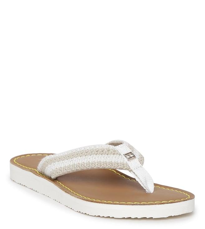 tommy hilfiger women's light sandalwood flip flops