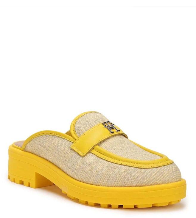 tommy hilfiger women's vivid yellow mules