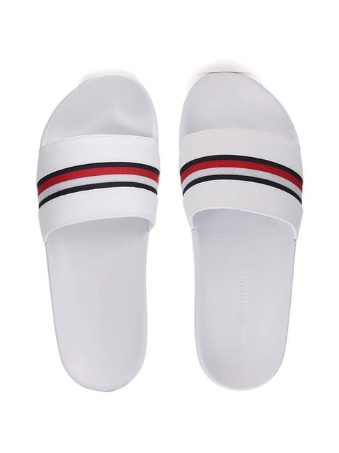 tommy hilfiger women's white slides