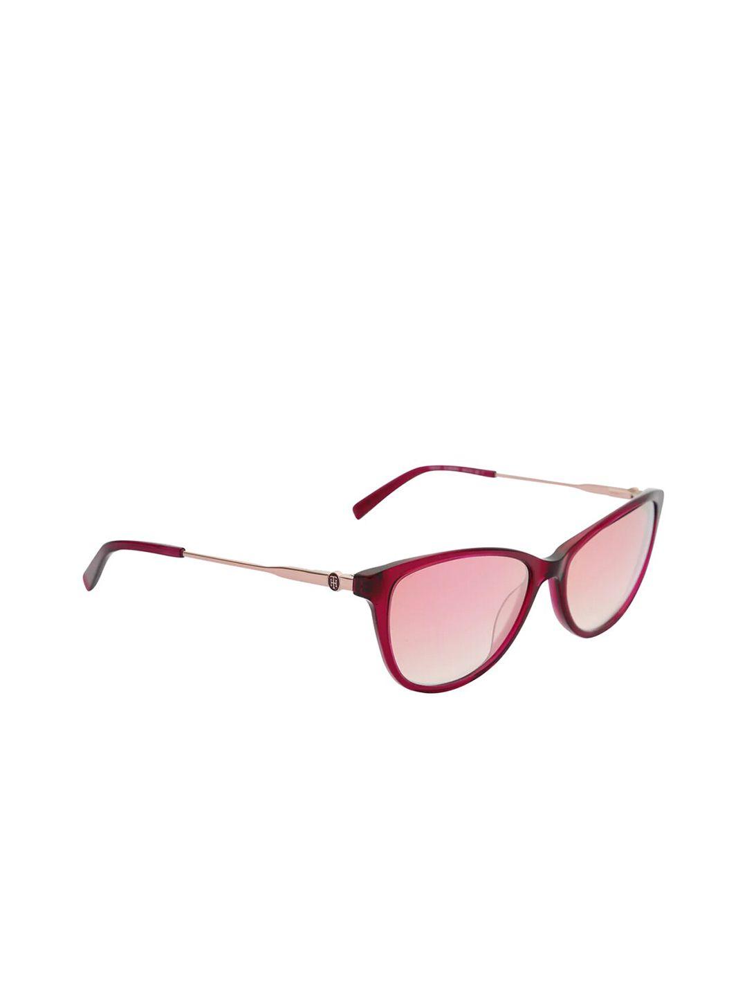 tommy hilfiger women cateye sunglasses with uv protected lens