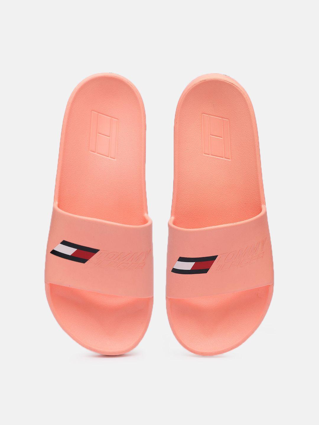 tommy hilfiger women coral ts pool 3 brand logo sliders