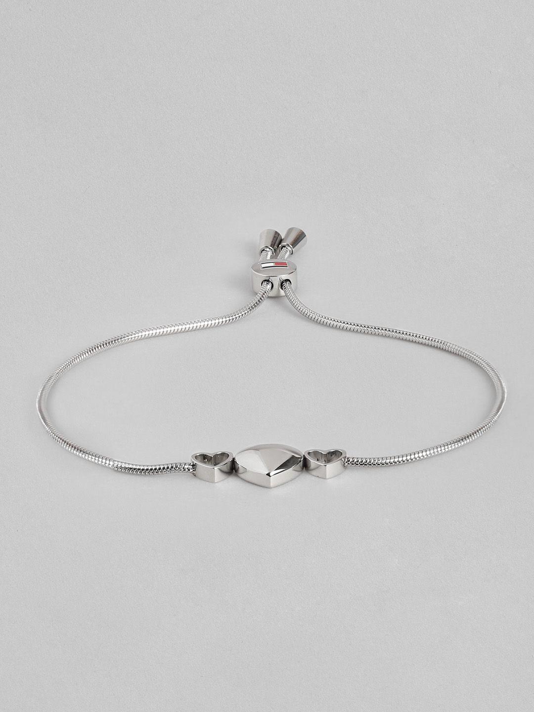 tommy hilfiger women heart-shaped charm bracelet