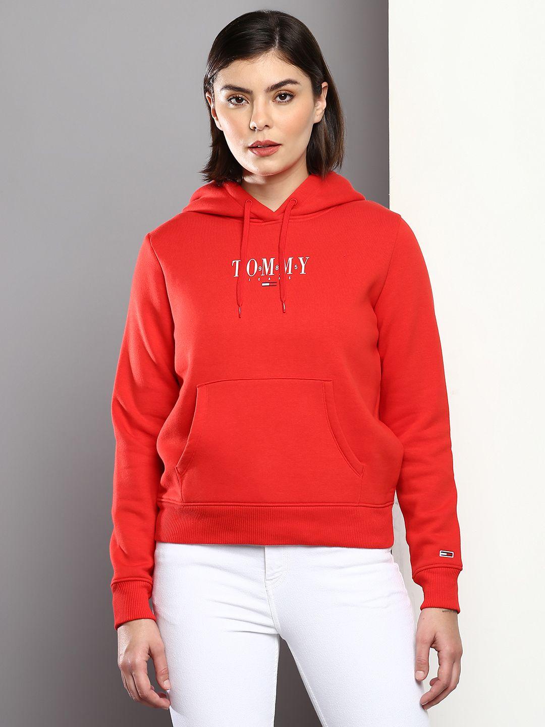 tommy hilfiger women printed hooded sweatshirt