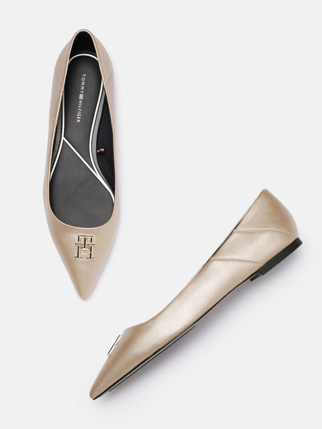 tommy hilfiger women solid ballerinas