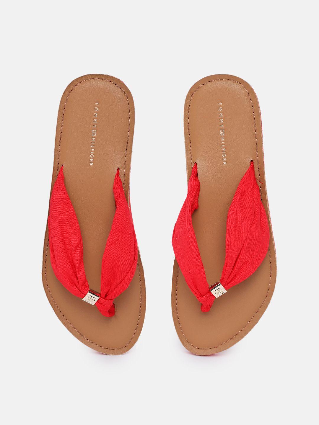 tommy hilfiger women solid thong flip flops