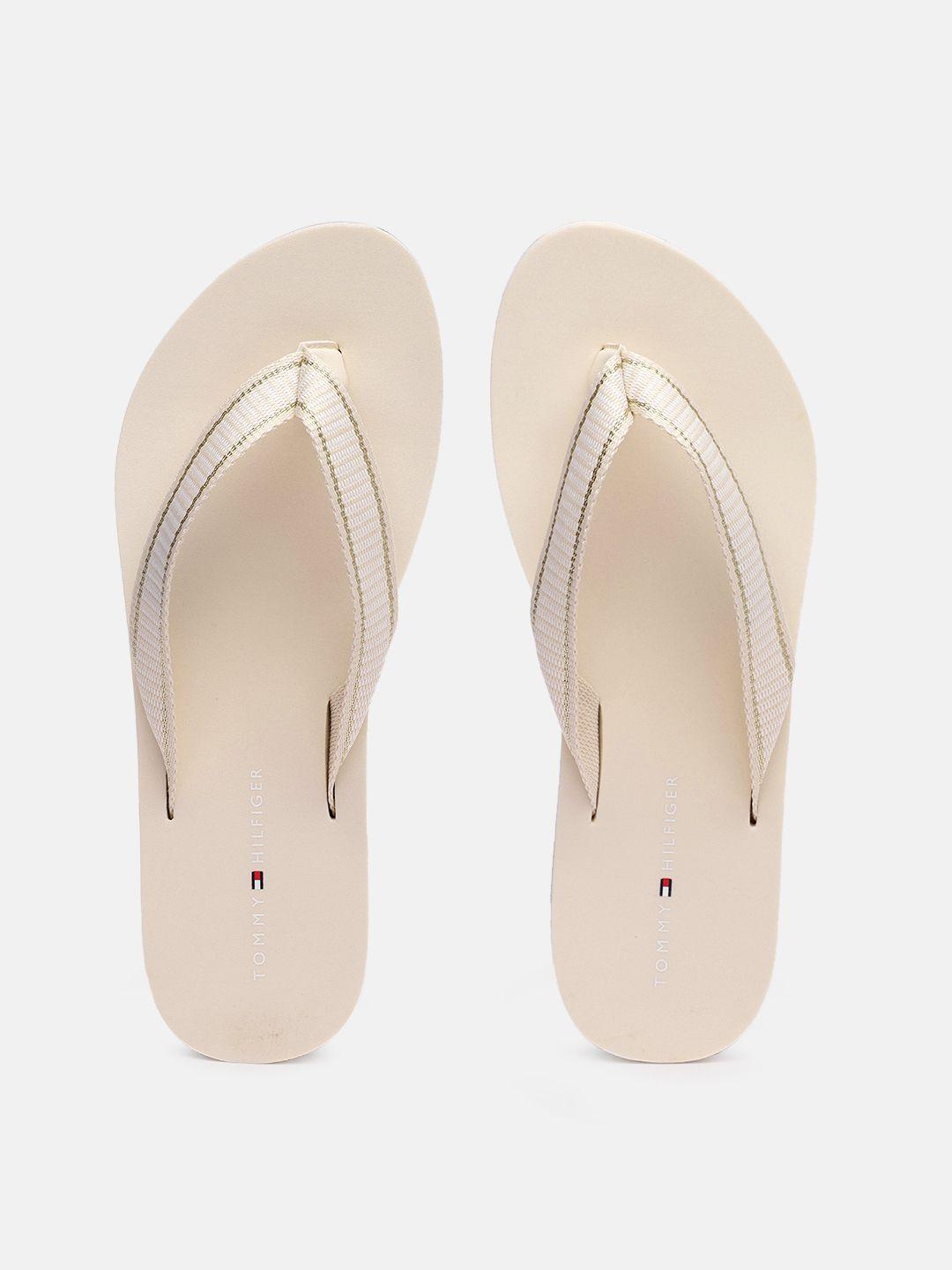 tommy hilfiger women solid thong flip-flops