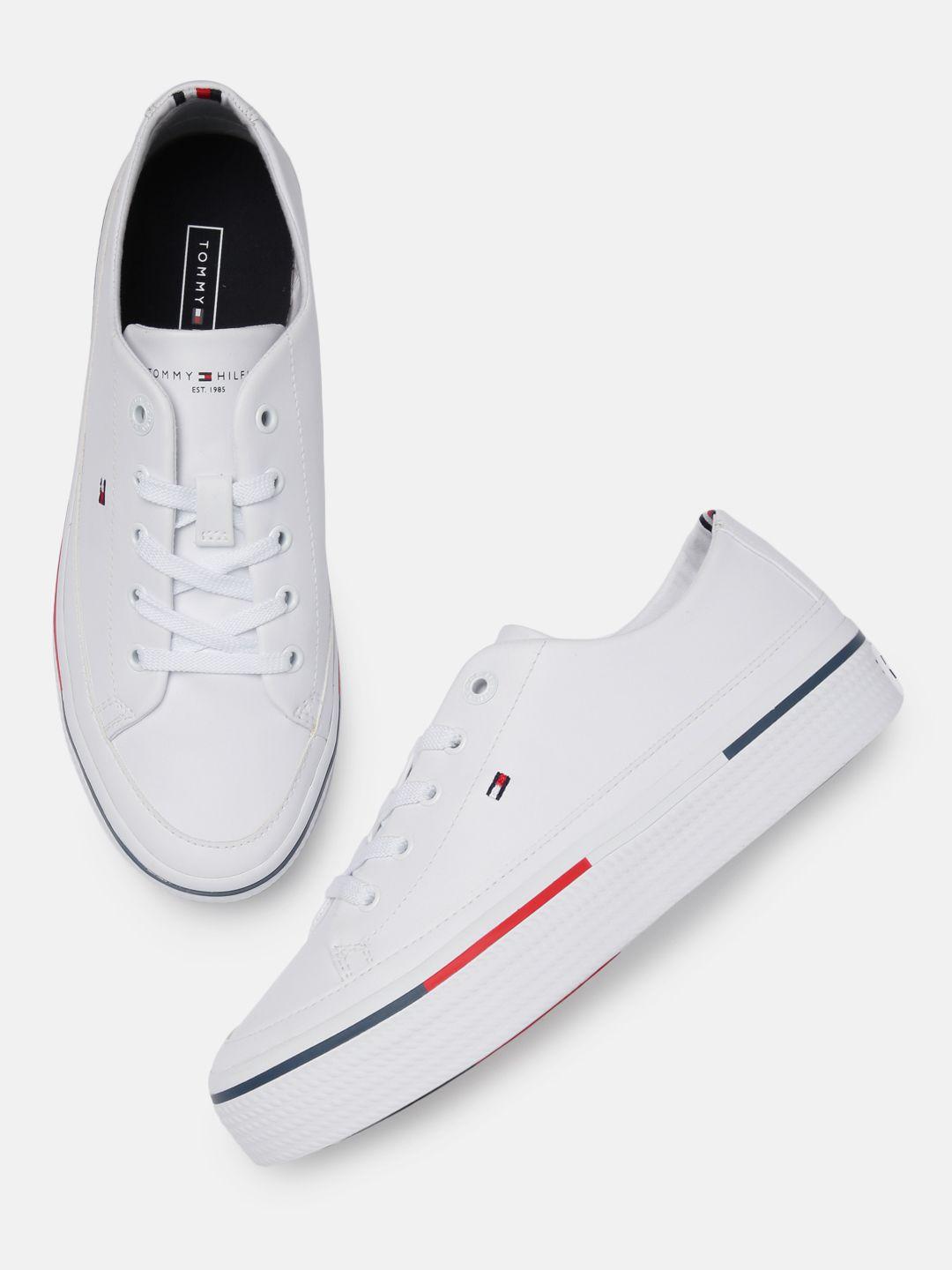 tommy hilfiger women white high hopes sneakers