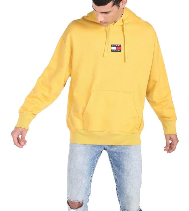 tommy hilfiger yellow logo comfort fit sweater