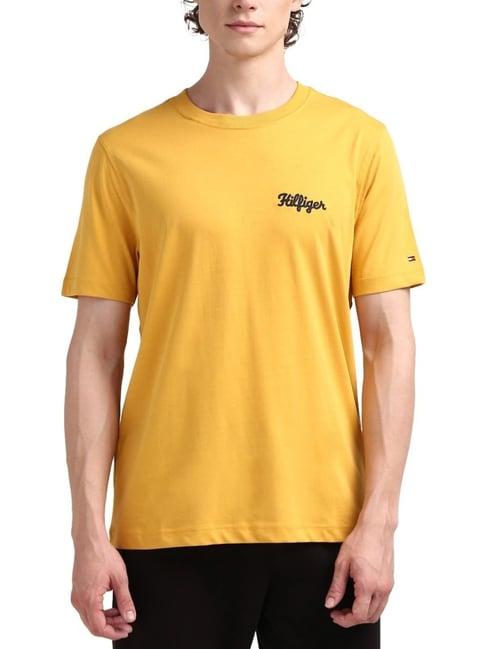 tommy hilfiger yellow regular fit t-shirt