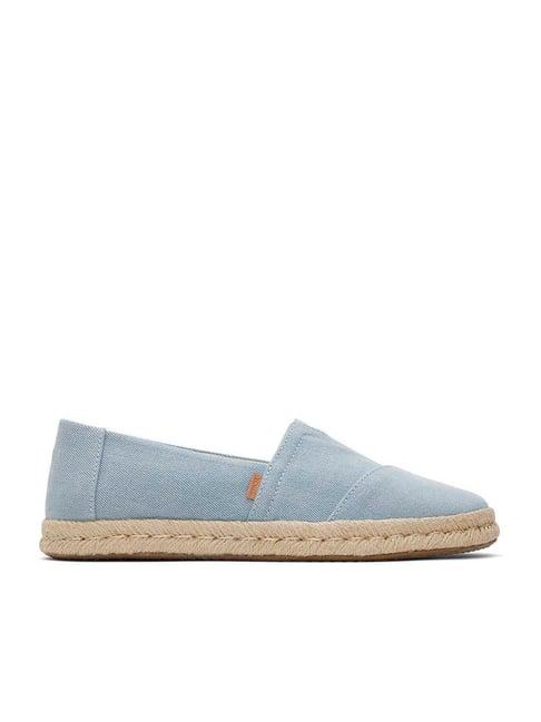 toms alp rope 2.0 women's light blue espadrille shoes