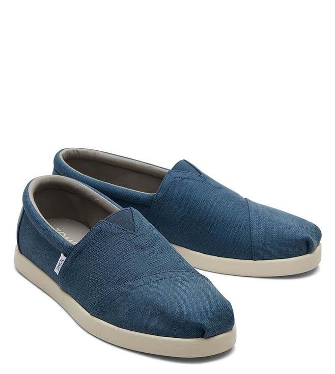 toms men's alp fwd blue slip on sneakers