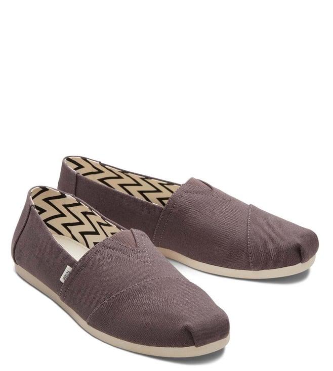 toms men's alpargata grey shoes