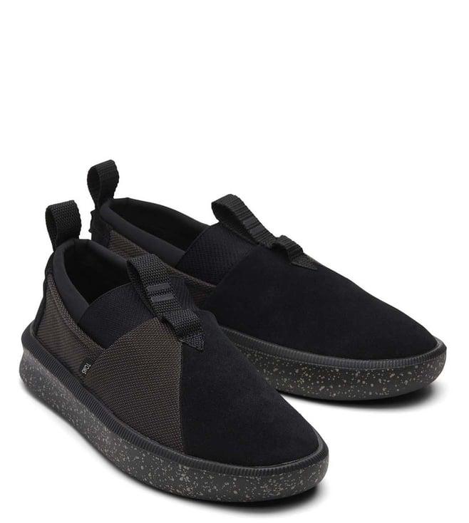 toms men's alpargata rover black slip on sneakers