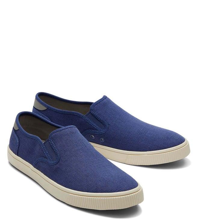 toms men's baja blue plimsoll shoes