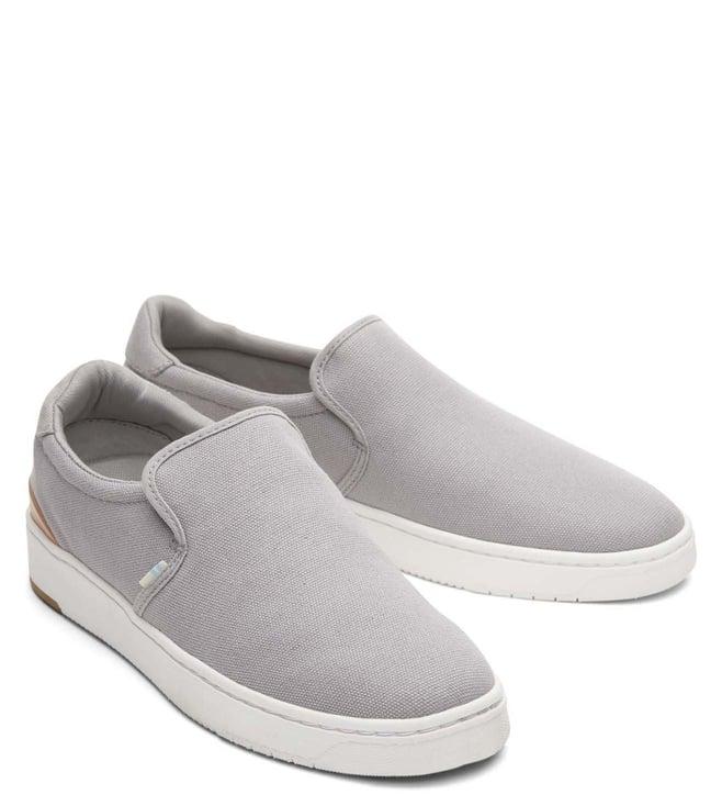 toms men's trvl lite 2.0 grey plimsoll shoes