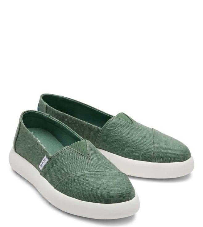 toms women's alpargata mallow green sneakers