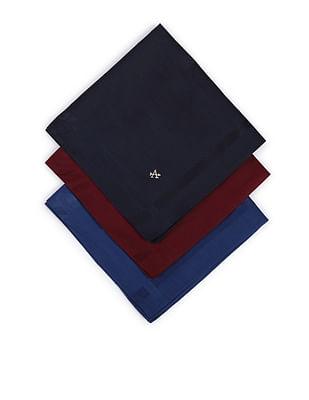 tonal stripe pure cotton handkerchief - pack of 3