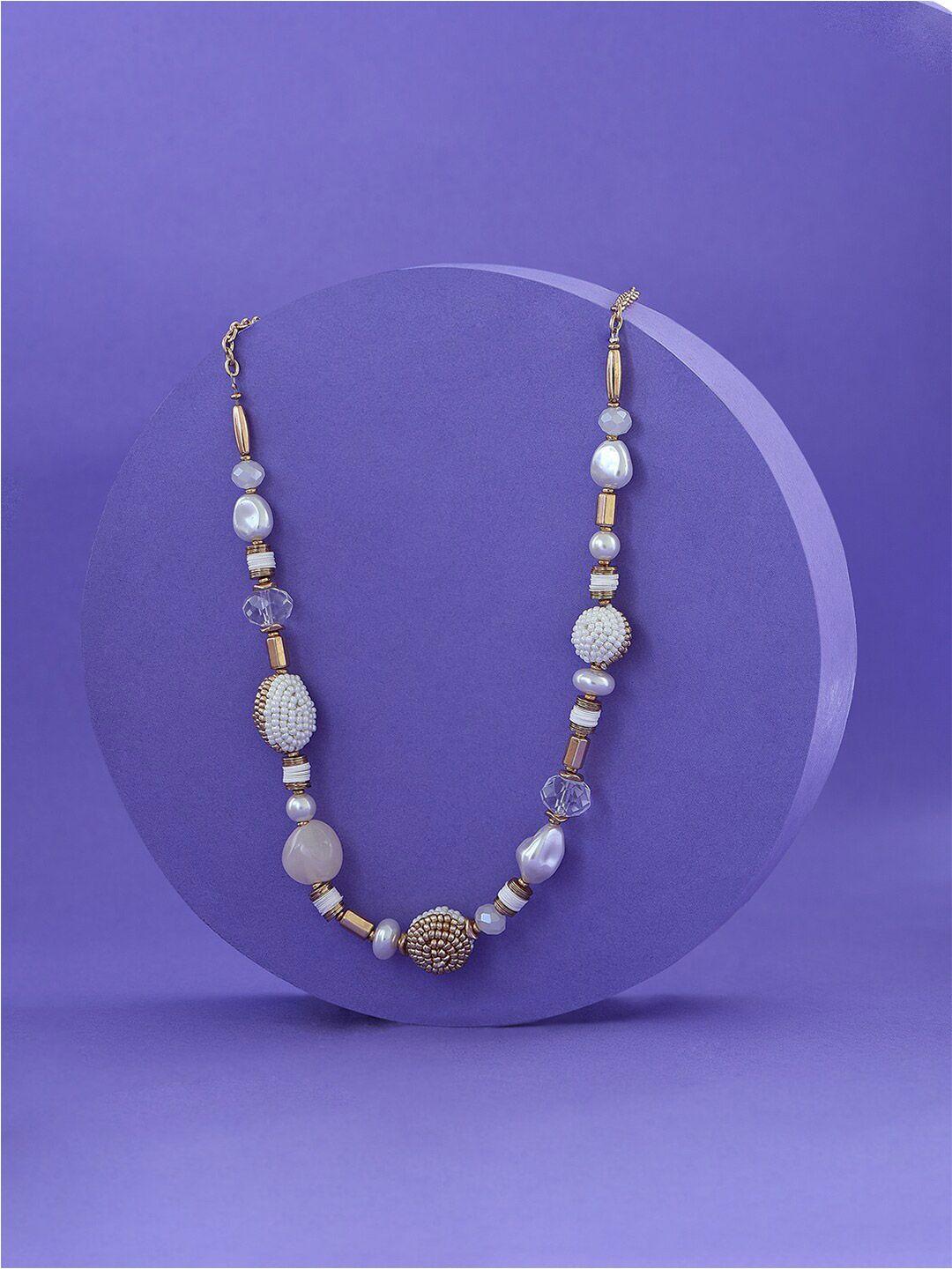 toniq gold-plated beaded necklace