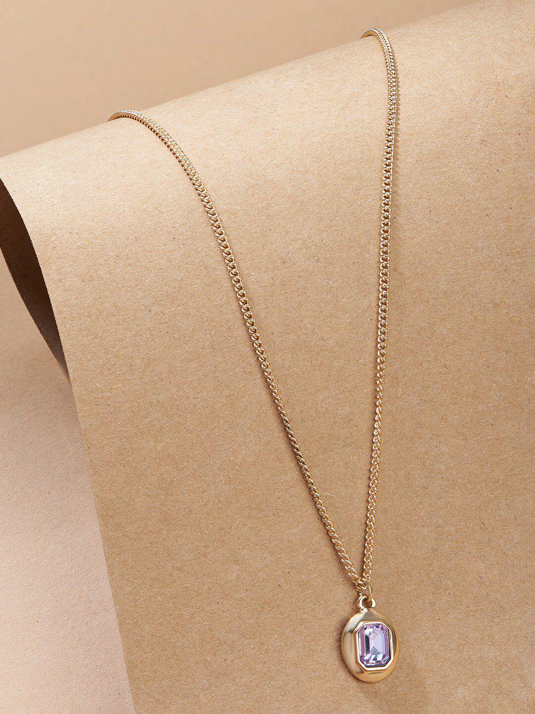 toniq gold-plated cz studded chain