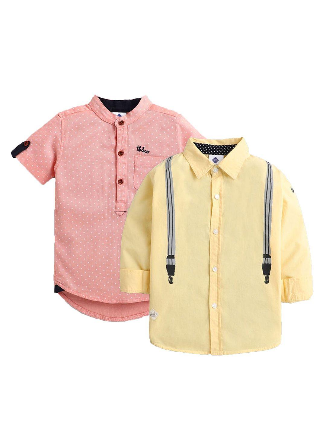 tonyboy boys multicoloured premium printed casual shirt