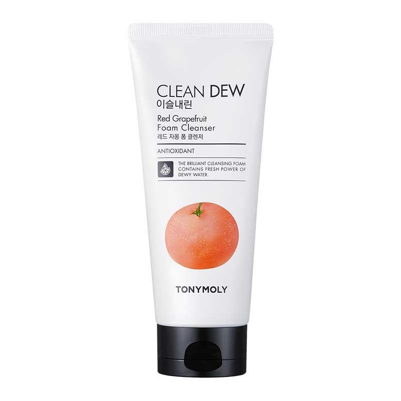 tonymoly clean dew red grape fruit foam cleanser