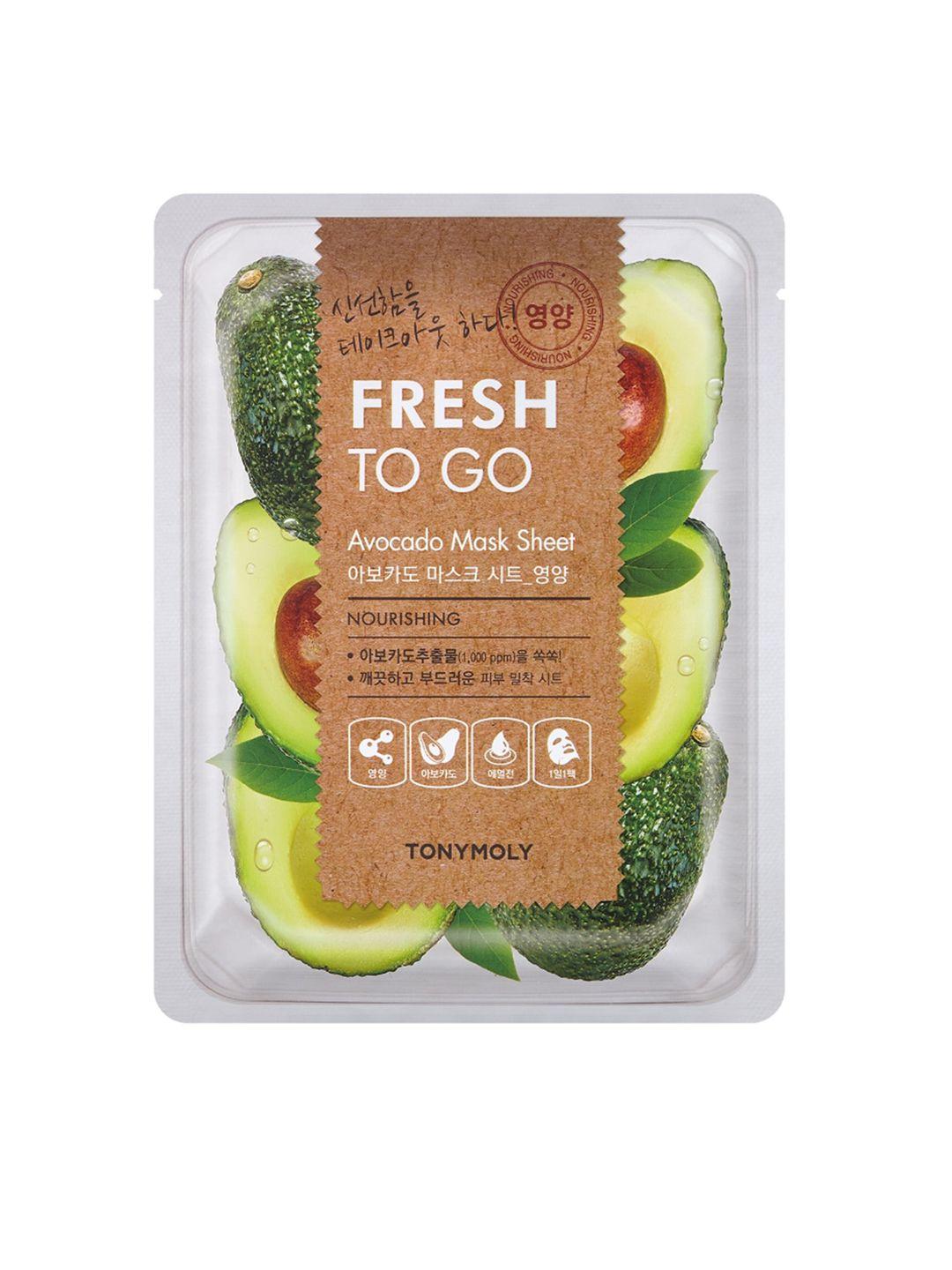 tonymoly fresh to go avocado nourishing mask sheet