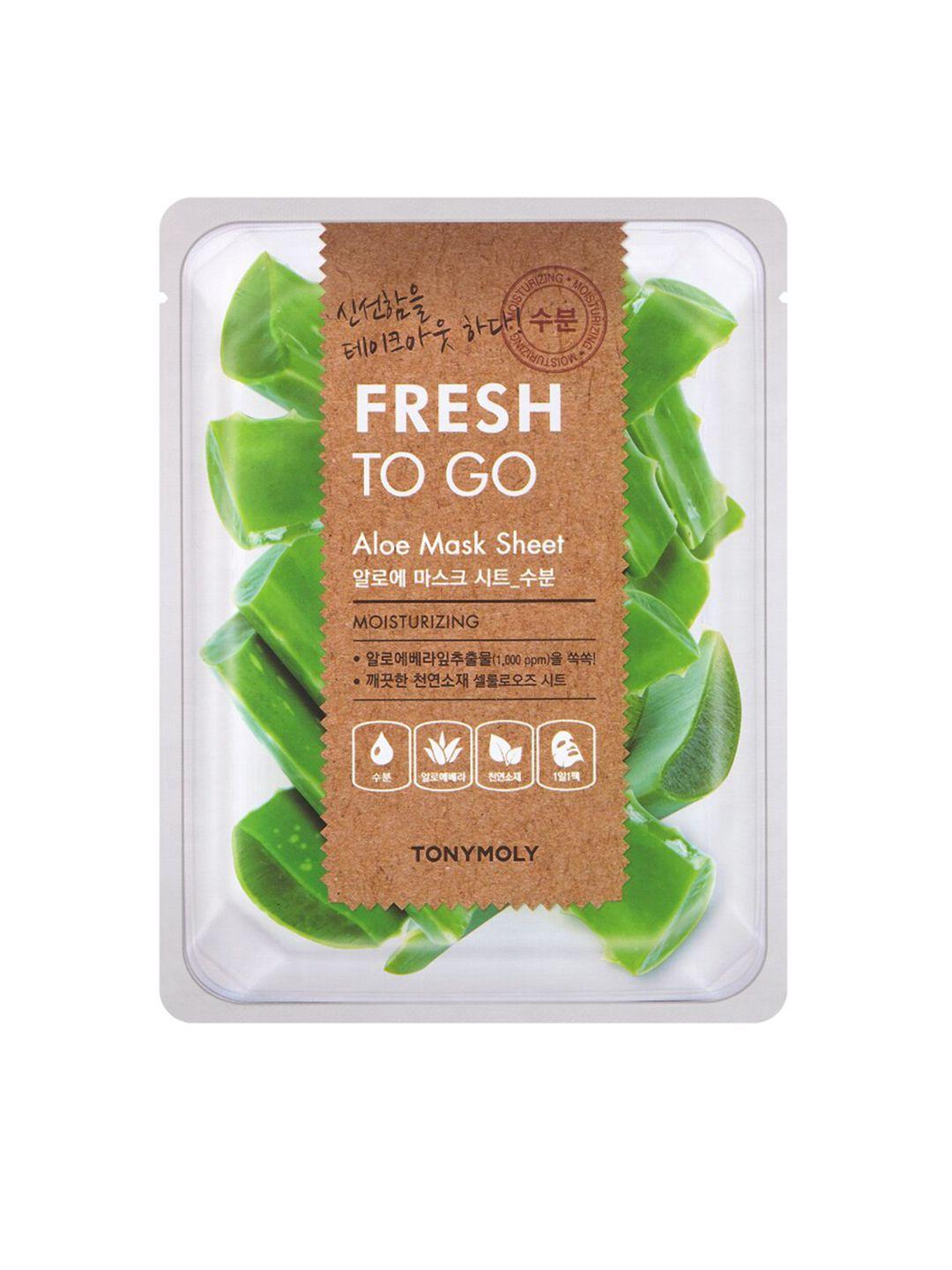 tonymoly green fresh to go aloe moisturizing mask sheet