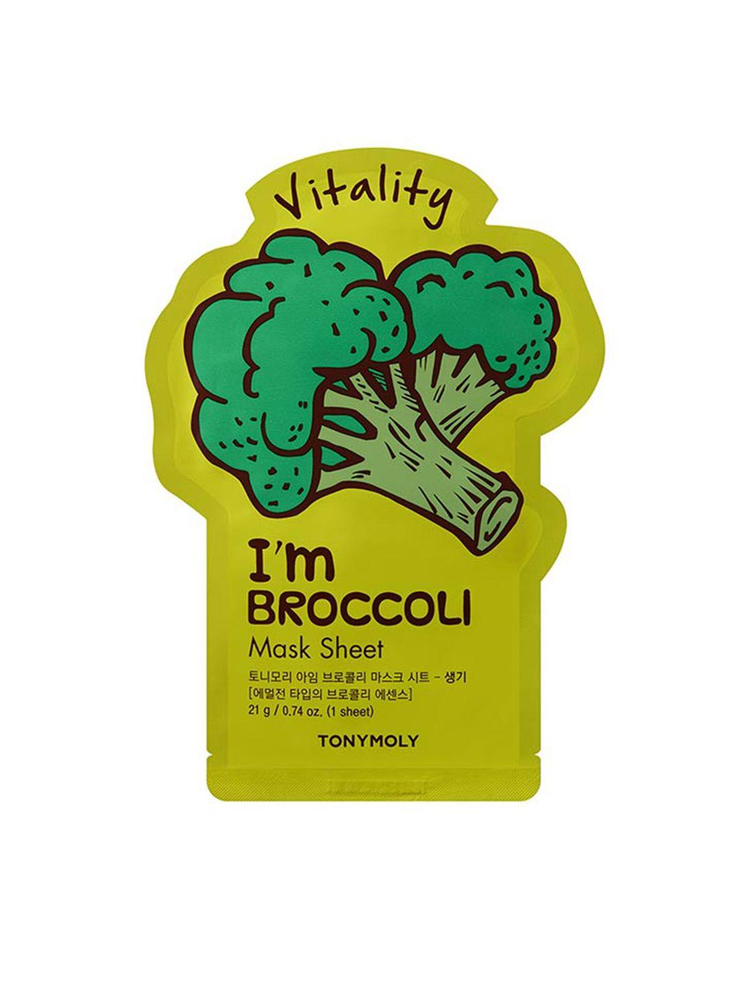 tonymoly i'm broccoli mask sheet for skin vitality - 21g