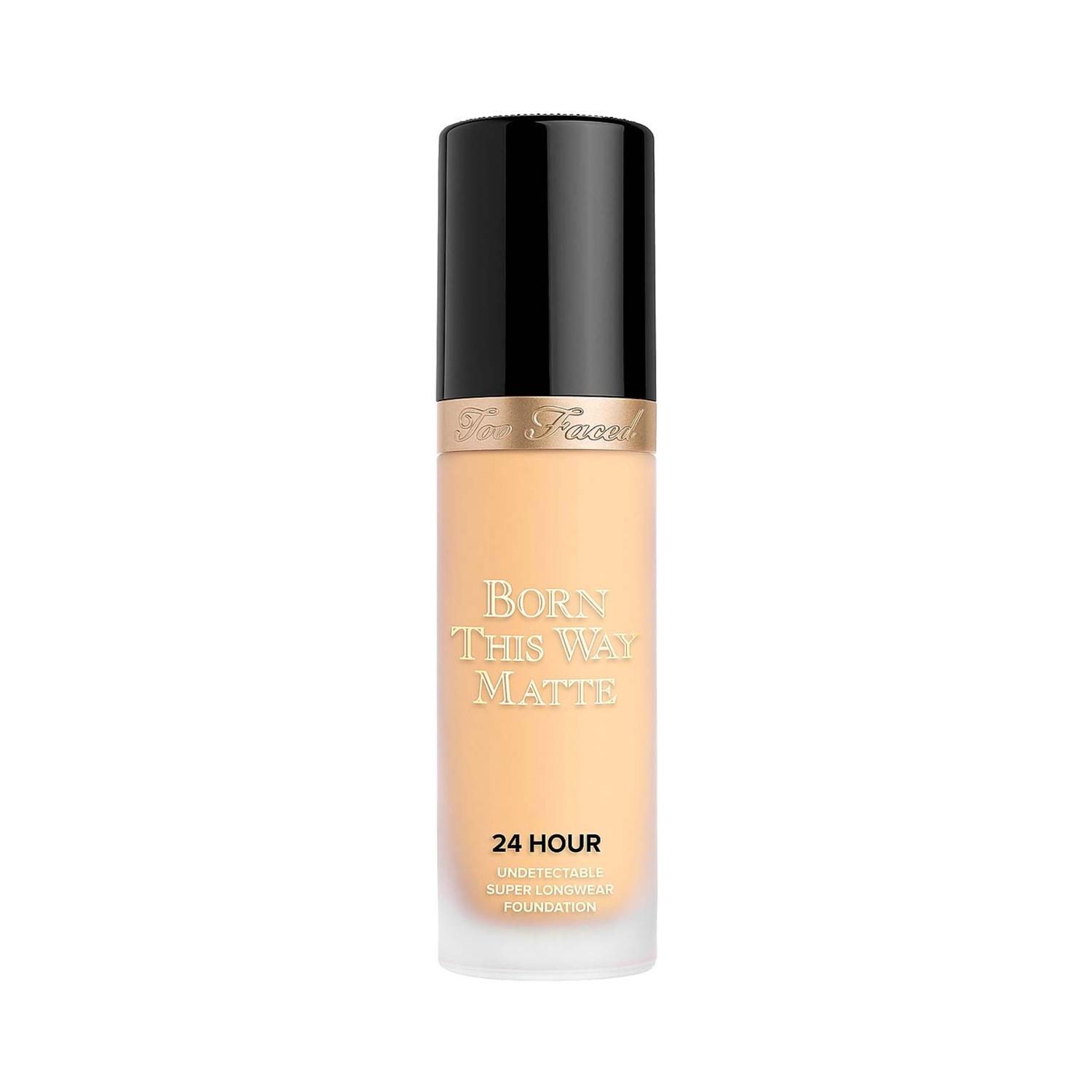 too faced born this way 24-hour longwear matte foundation - honey (30ml)