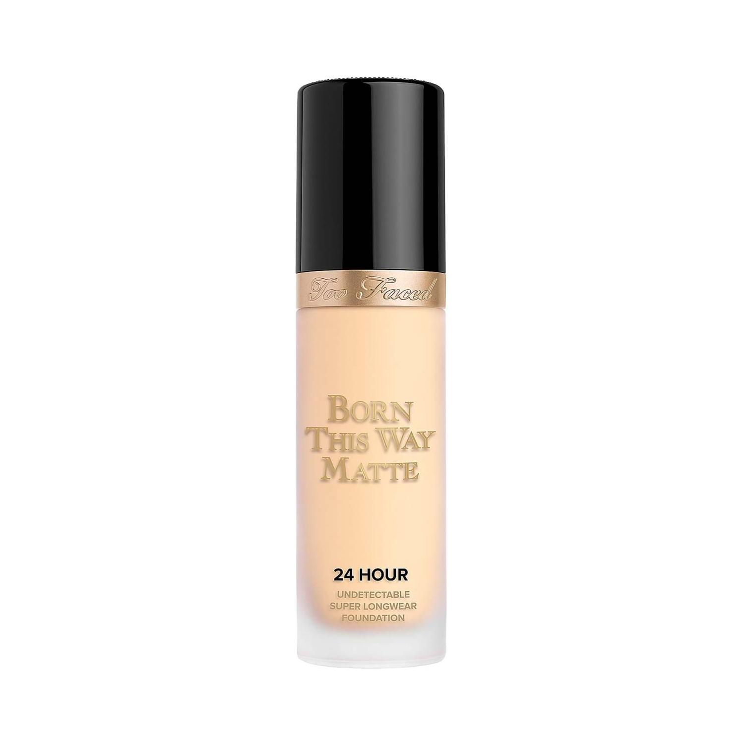 too faced born this way 24-hour longwear matte foundation - light beige (30ml)