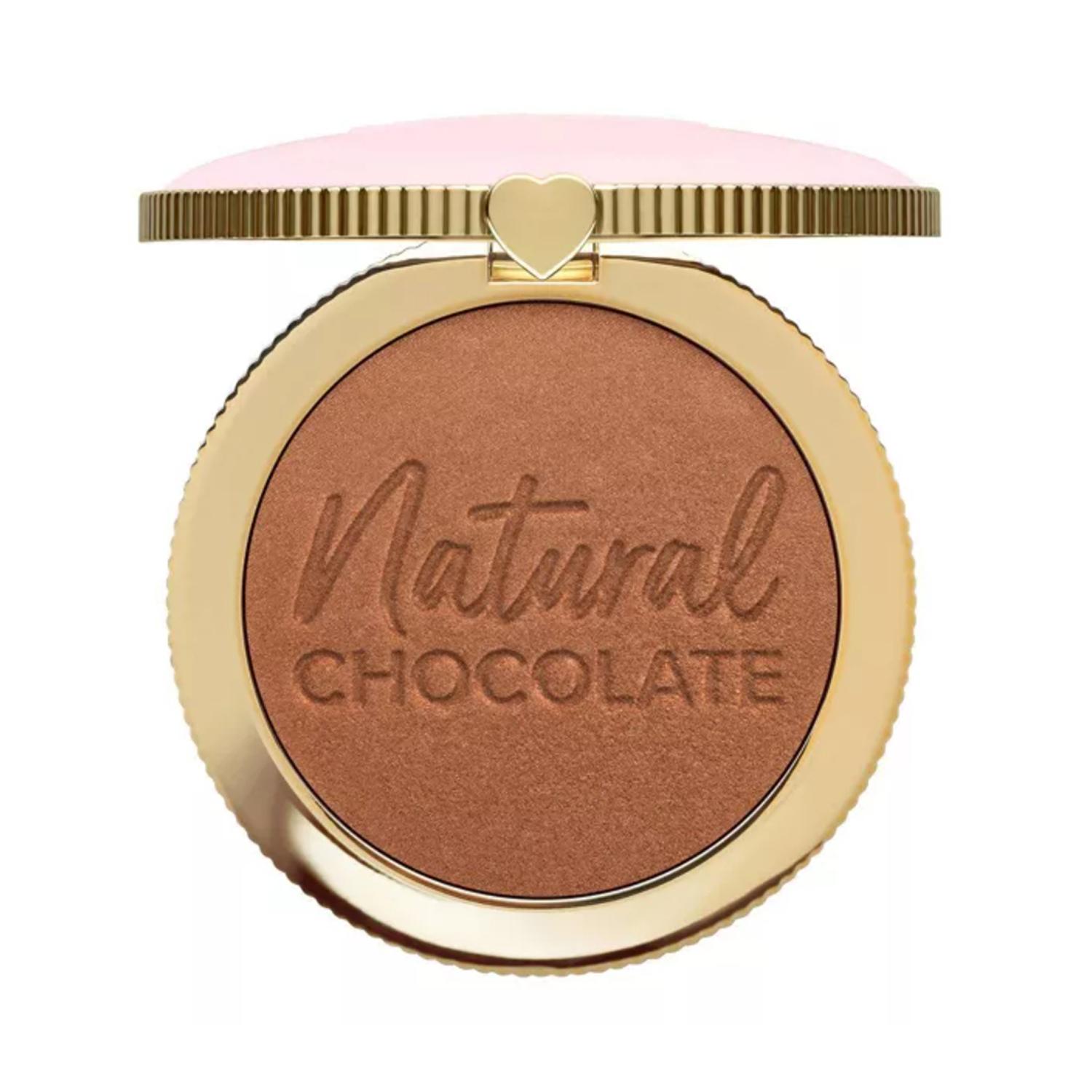 too faced chocolate soleil natural chocolate bronzer - golden cocoa (9g)