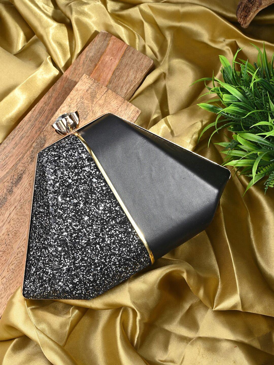 toobacraft black embellished box clutch