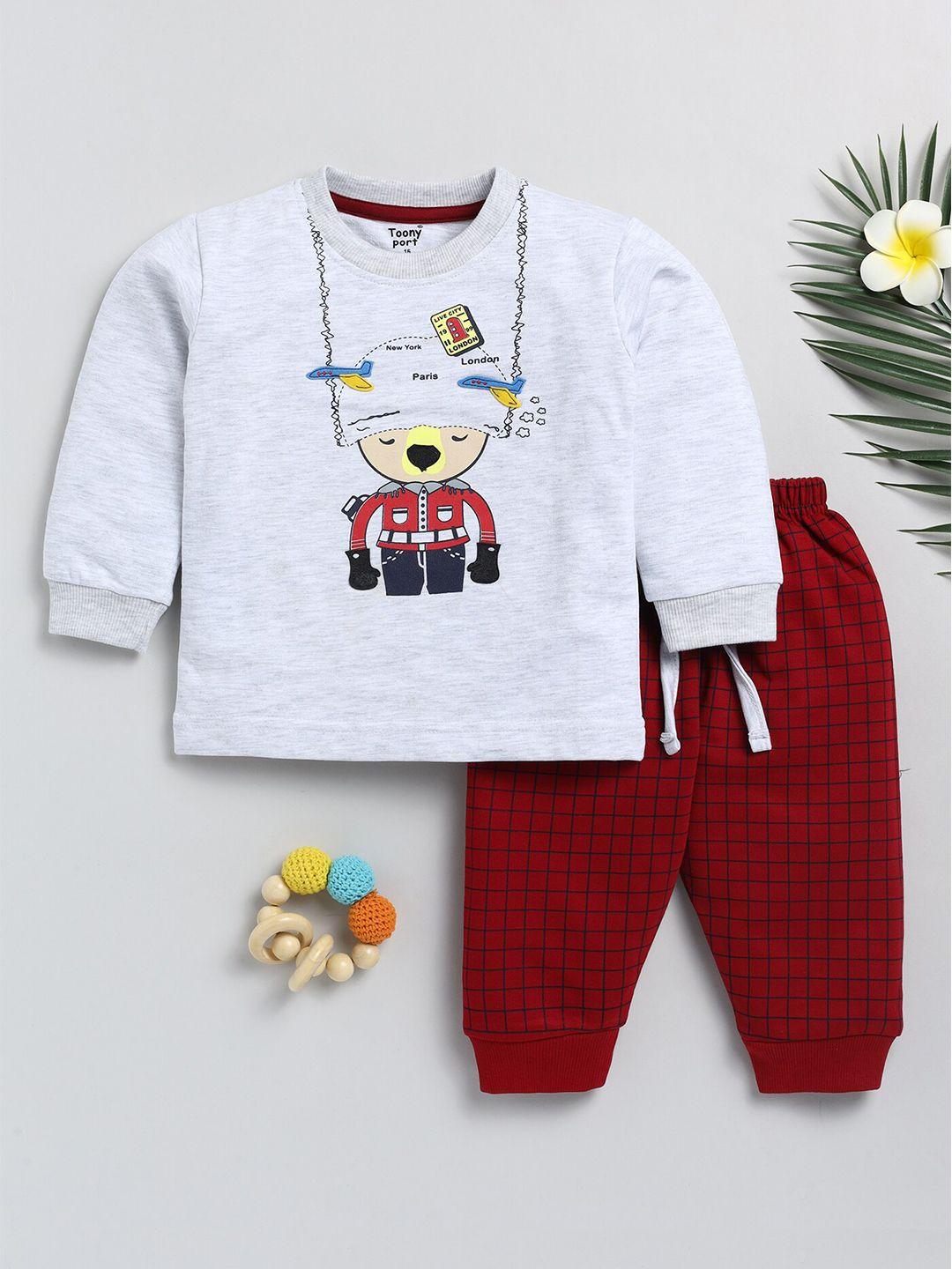 toonyport kids graphic printed sweatshirt with trousers