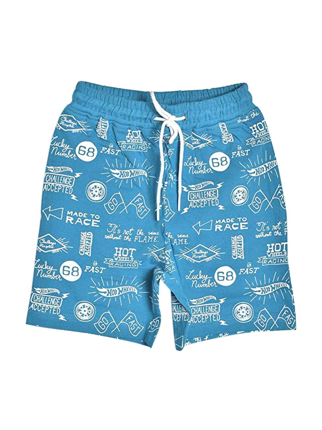 toothless boys blue printed shorts