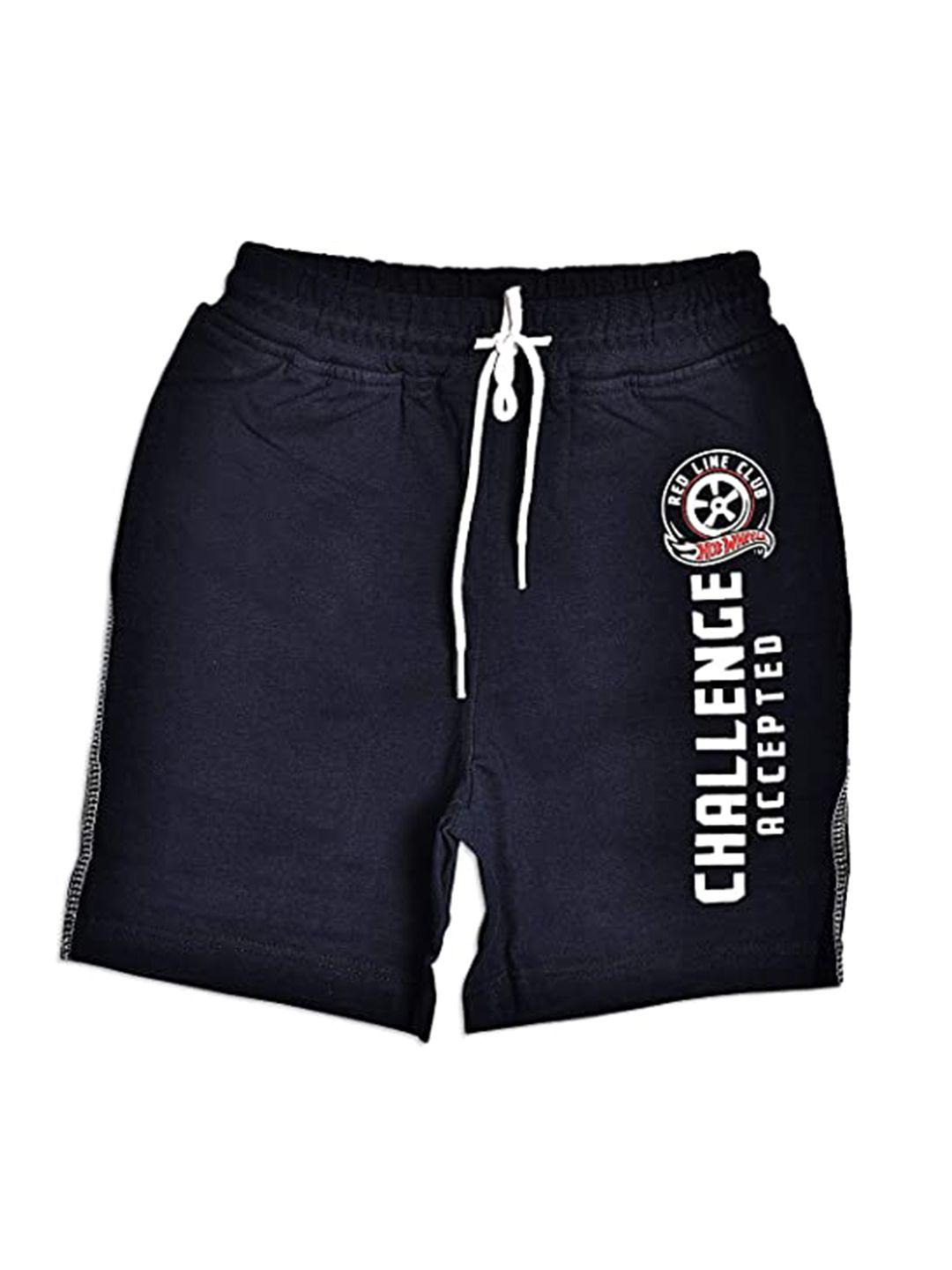 toothless boys navy blue printed shorts
