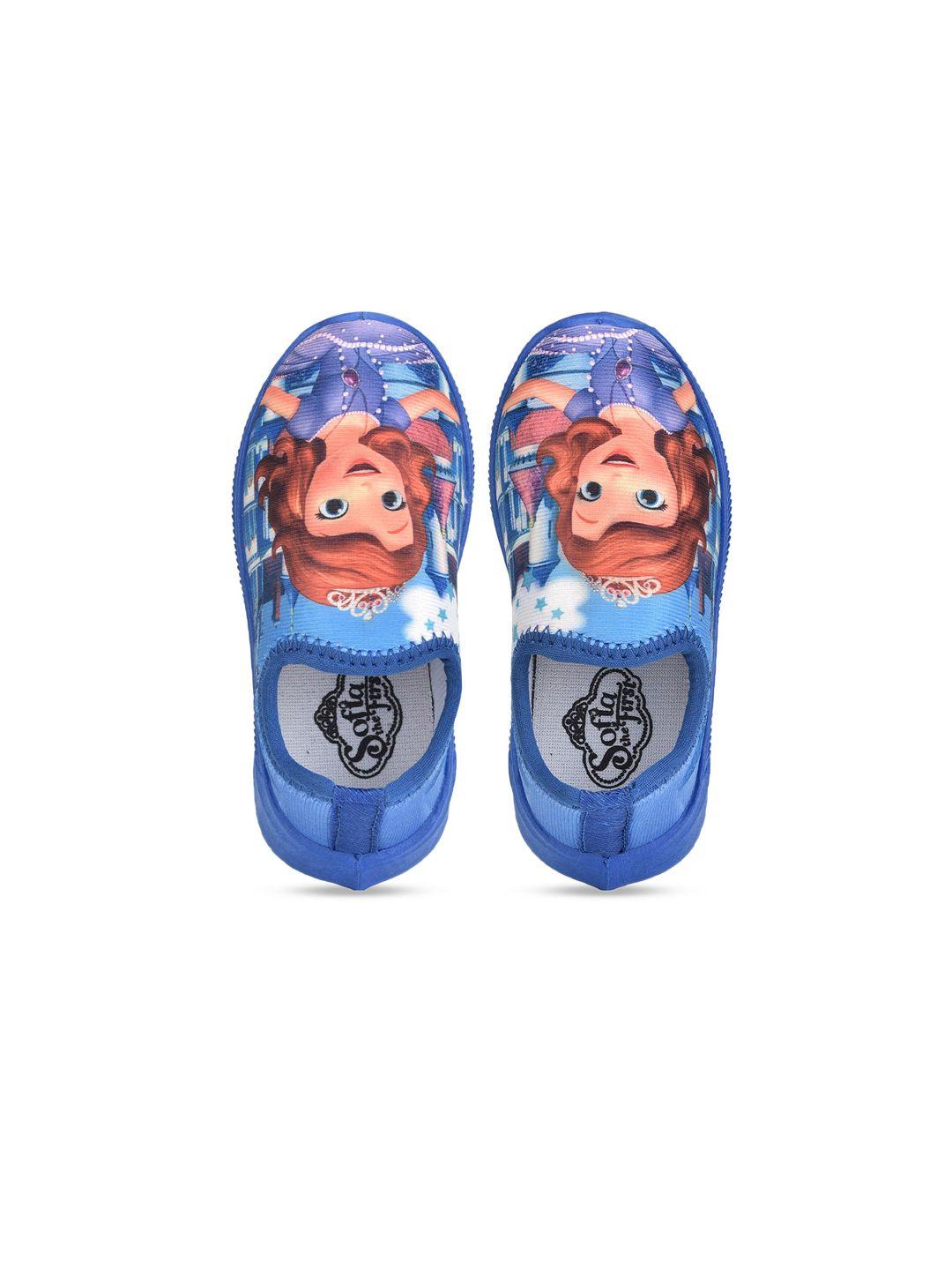 toothless girls blue sofia the first printed slip-on sneakers